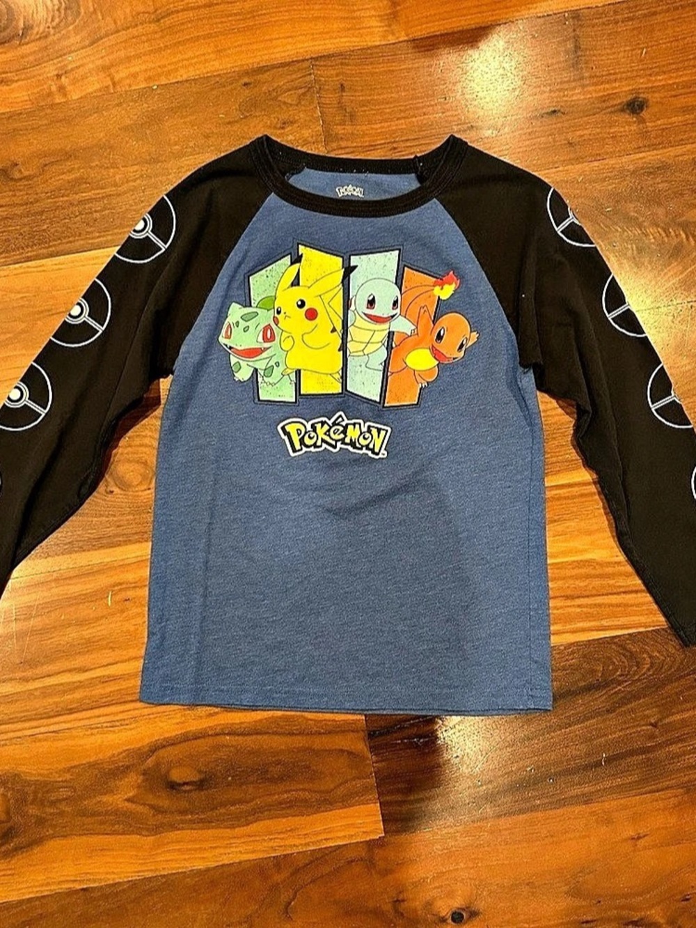 Pokémon kids character Long Sleeve Tee Size Medium